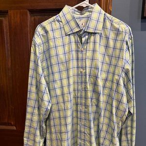 Peter Millar Cotton-Stretch Sport Shirt - Size Large
